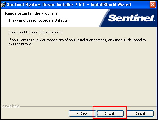 Sentinel System Driver Installer 7.5.1